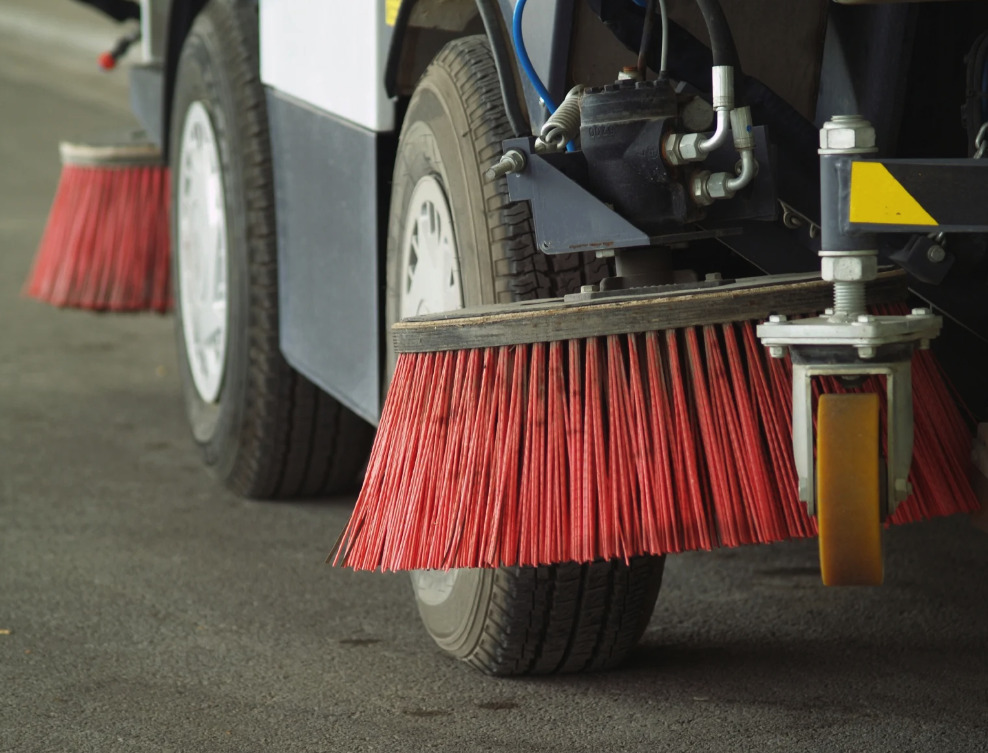 construction site street sweeper cleanup in Scottsdale.